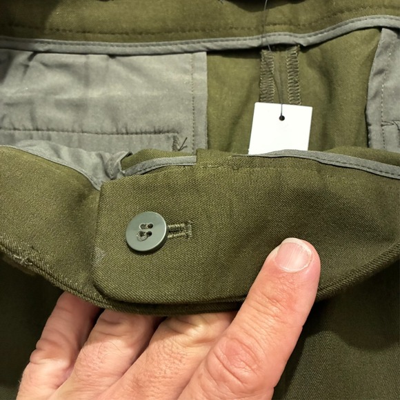 Talbots Newport Pants Womens 12 Green Curvy Trouser Leg Full Length High Rise - Picture 7 of 12